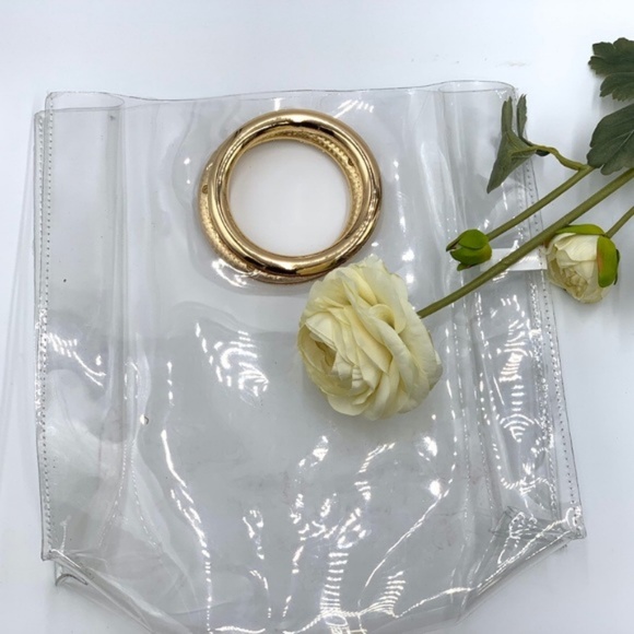 Transparent Double Gold Ring Purse - Picture 2 of 6